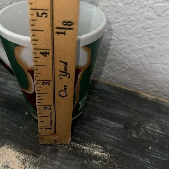 Vintage Merry Christmas Holly Berry Ceramic Coffee Mugs Set Of 2 Holiday Decor - Picture 5 of 6